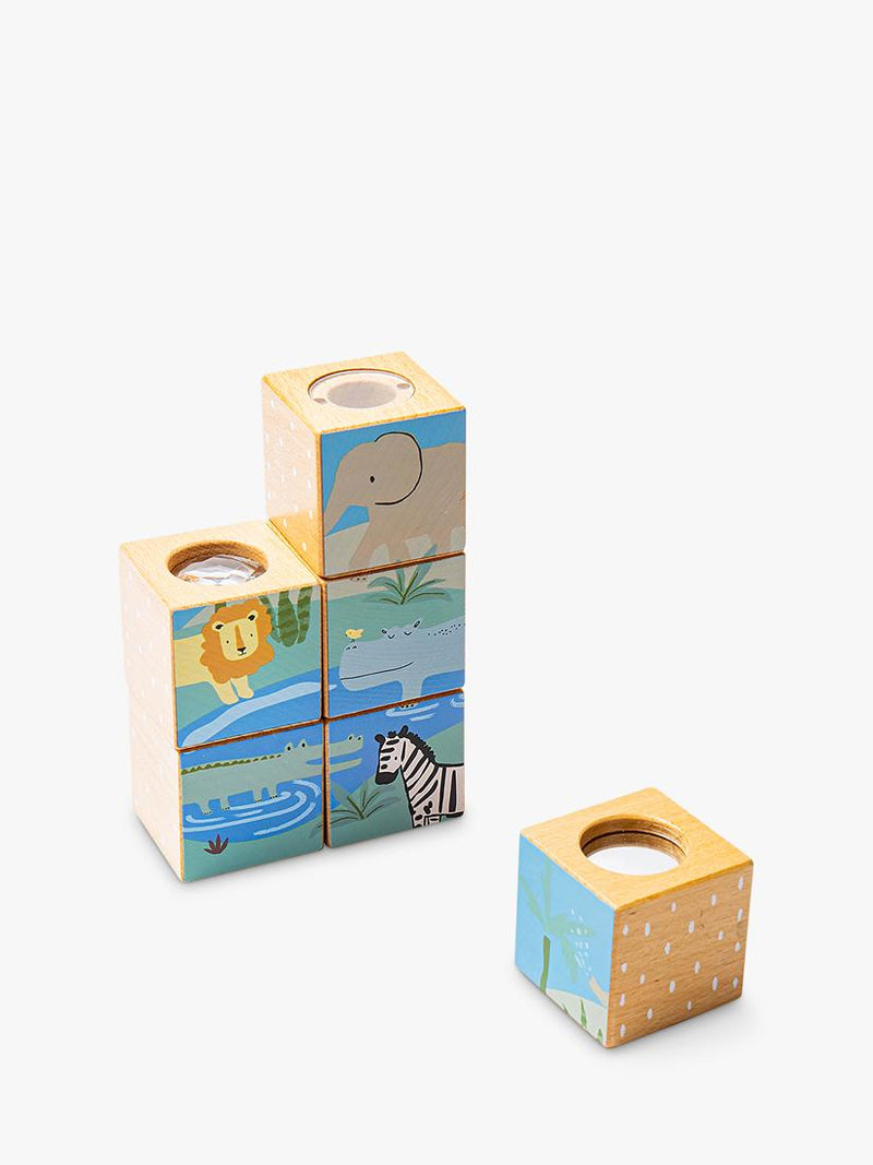 John Lewis FSC-certified wooden sensory cubes (British brand)
