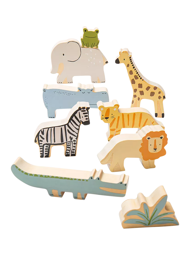 John Lewis Wooden Stacking Animals FSC-certified birchwood toy (British brand)