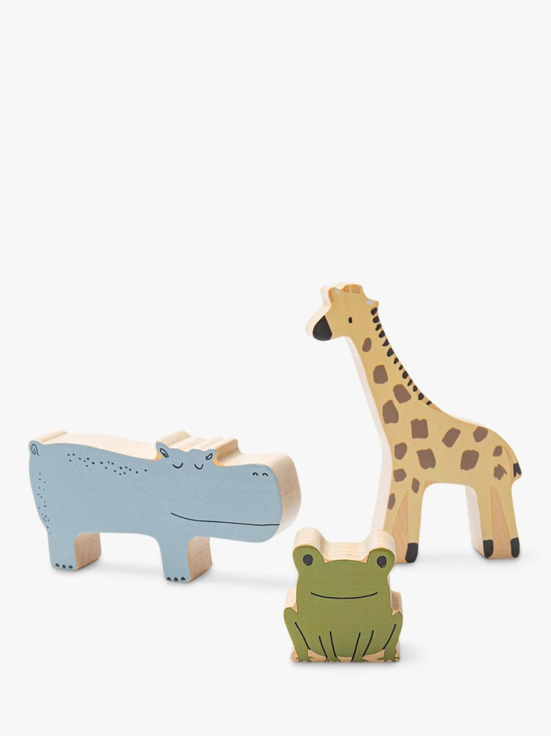 John Lewis Wooden Stacking Animals FSC-certified birchwood toy (British brand)