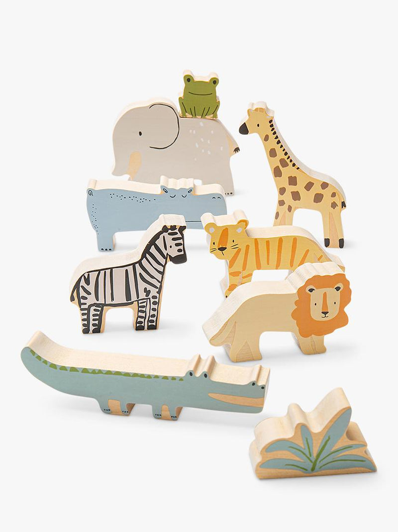 John Lewis Wooden Stacking Animals FSC-certified birchwood toy (British brand)