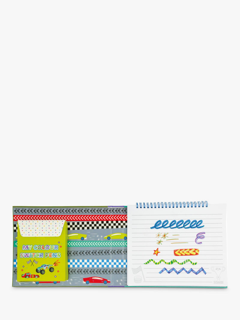 Floss & Rock Colour Switch Magic Cars activity book (British brand)