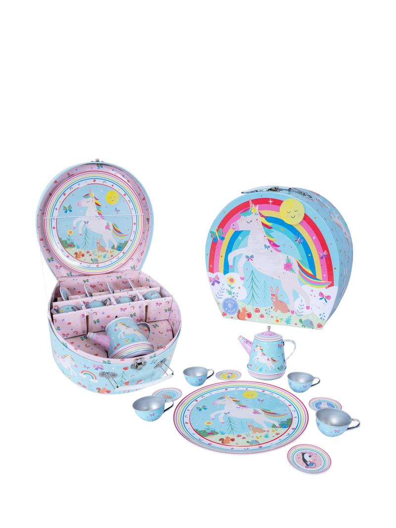 Floss & Rock Rainbow Fairy Musical Tea Set, imported from the UK