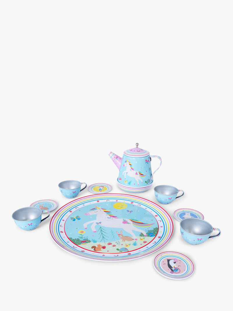 Floss & Rock Rainbow Fairy Musical Tea Set, imported from the UK
