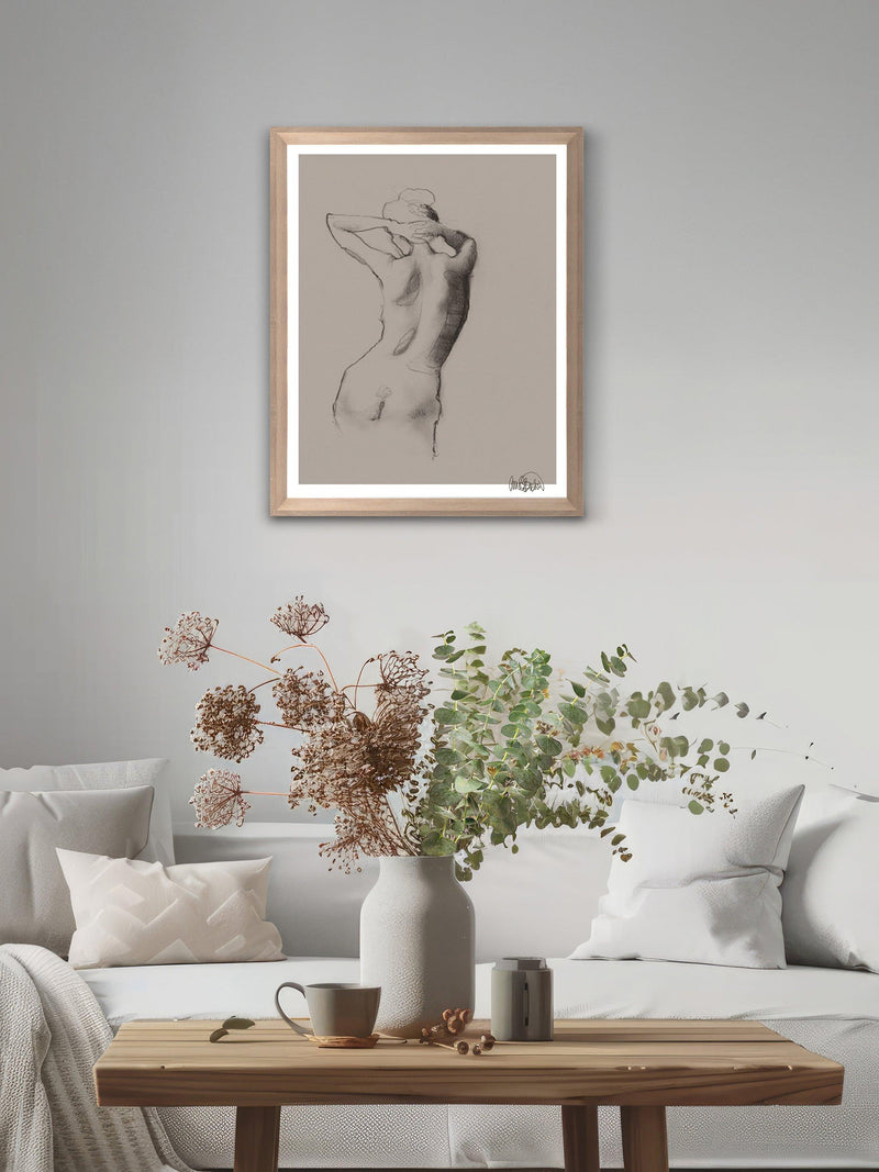 Brookpace Lascelles Anna Bulow Ease framed print 75x55cm - British product