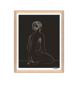 John Lewis Brookpace Lascelles Anna Bulow 'Flow' Limited Edition Framed Print & Mount, 75 x 55cm, Black- Buy online at McGrocer