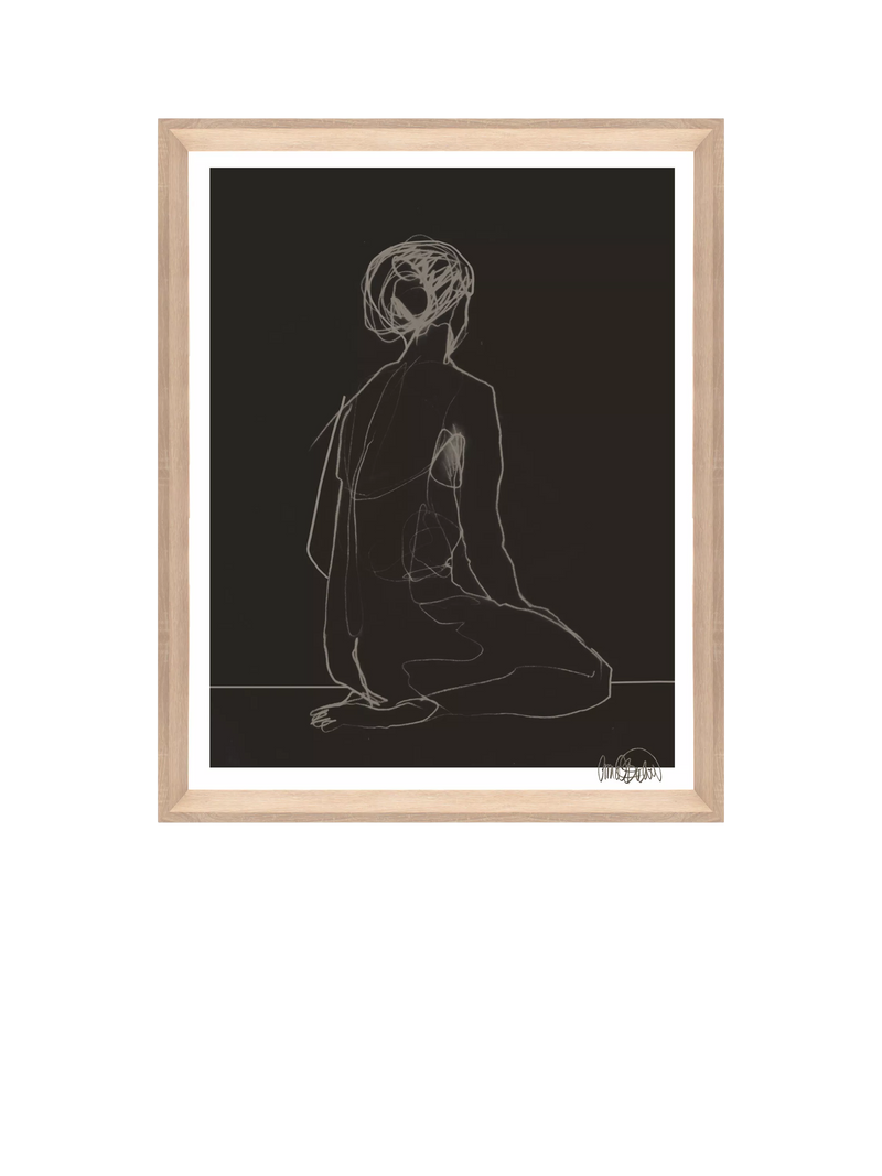 Brookpace Lascelles limited edition framed print Flow 75x55cm (British brand)