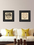 Brookpace Lascelles 'Pop Floral IV' framed print 49x49cm, UK version