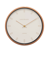 John Lewis Lascelles Brookpace Firecrest Wall Clock, 30cm, Rose Gold- Buy online at McGrocer