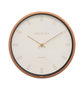 Lascelles Firecrest wall clock 30cm rose gold, UK version