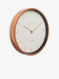 Lascelles Firecrest wall clock 30cm rose gold, UK version