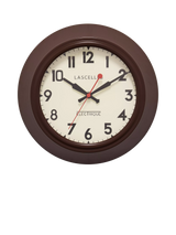John Lewis Lascelles Brookpace Metal Non-Ticking Sweep Wall Clock, 25cm, Brown- Buy online at McGrocer