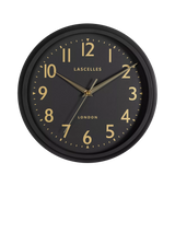 John Lewis Lascelles Retro Arabic Numeral Non-Ticking Sweep Wall Clock, 30cm, Black- Buy online at McGrocer
