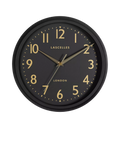 Lascelles retro wall clock with Arabic numerals 30cm, UK version
