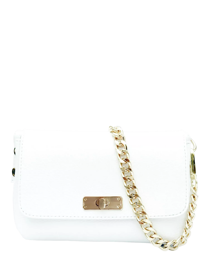 Apatchy London Maisie Mini Leather Crossbody Bag with Slim Flat Crossbody Strap