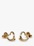 Pre-loved Tiffany Elsa Peretti open heart earrings 18ct yellow gold (British brand)