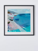 John Lewis John Lewis Louise Body Saturday Sailing Framed Print and Mount, 50 x 50cm, Blue- Buy online at McGrocer