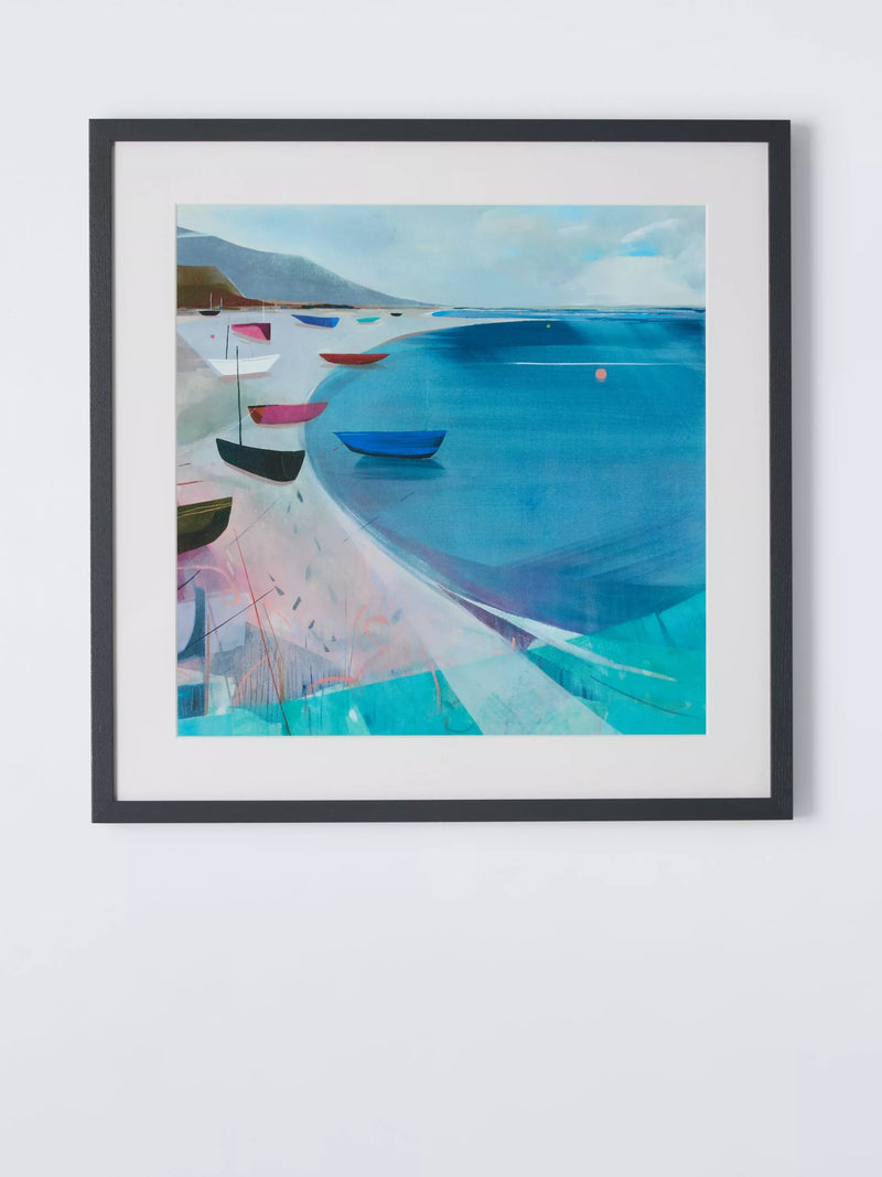 John Lewis framed print Saturday Sailing by Louise Body 50x50cm - British product
