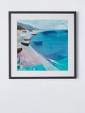 John Lewis framed print Saturday Sailing by Louise Body 50x50cm - British product