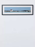 John Lewis Ron Lawson Blue Island framed print 27x82cm (British brand)
