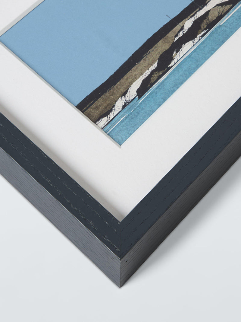 John Lewis Ron Lawson Blue Island framed print 27x82cm (British brand)