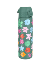 John Lewis Ion8 Floral Stainless Steel Slim Leak-Proof Drinks Bottle, 600ml, Green/Multi- Buy online at McGrocer