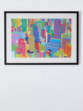John Lewis Yoni Alter NYC Cityscape framed print 45x62cm, UK version