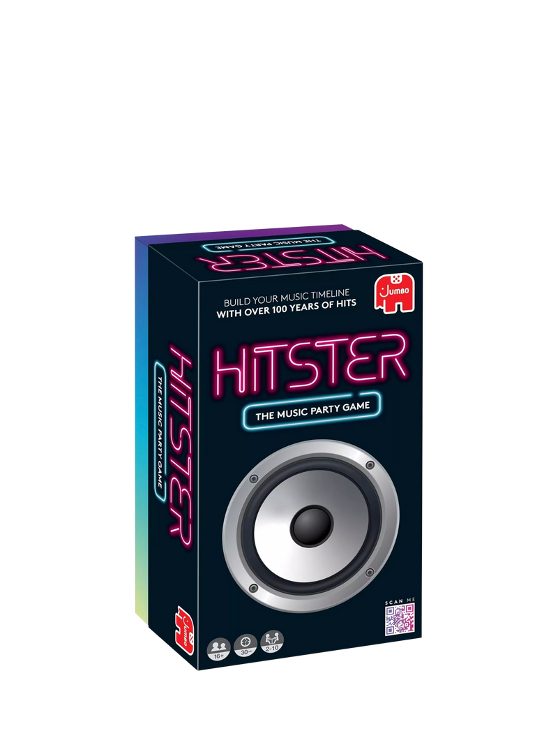 Hitster card party game with 300+ hits, imported from the UK