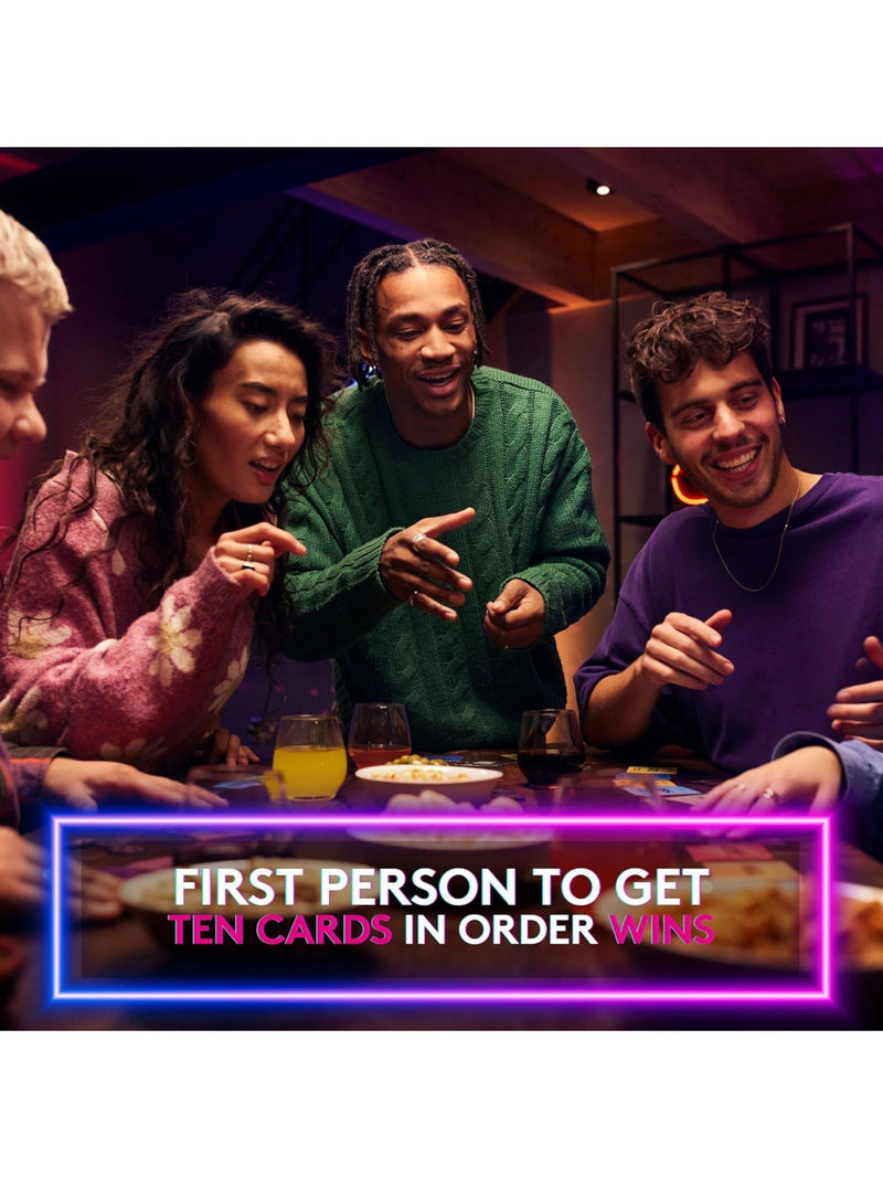 Hitster card party game with 300+ hits, imported from the UK
