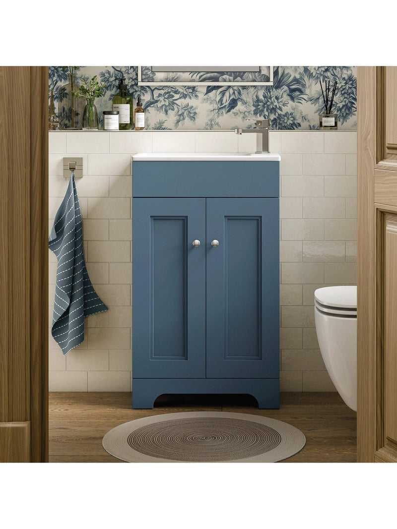 hib. Herrington cloakroom vanity unit with ceramic basin - UK version