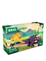 John Lewis BRIO Dinosaur Attack Set Action Toy Playset 4-Piece- Buy online at McGrocer