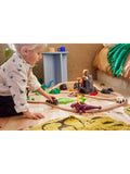BRIO Dinosaur Attack Set with Ankylosaurus and Velociraptor figures, UK version