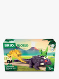 BRIO Dinosaur Attack Set with Ankylosaurus and Velociraptor figures, UK version