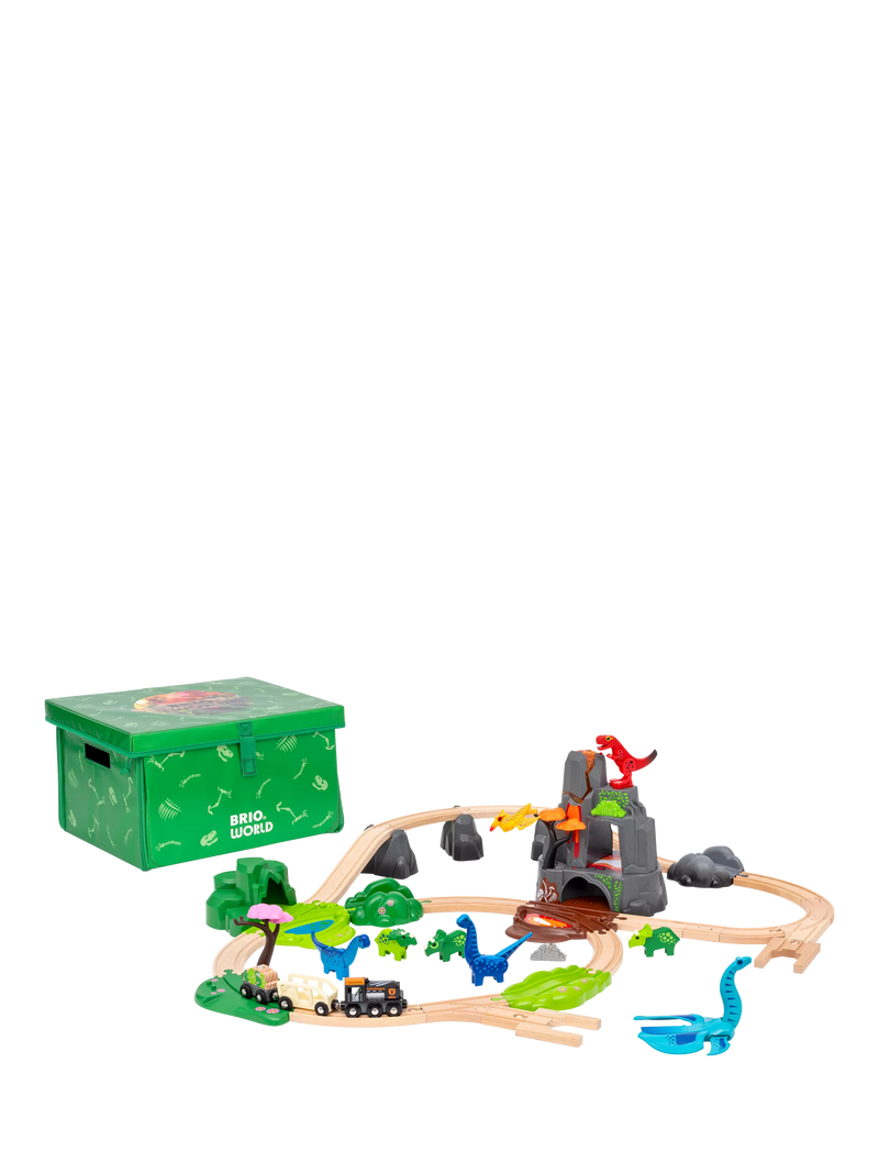 BRIO Dinosaur Deluxe Train Set 45-piece (British brand)