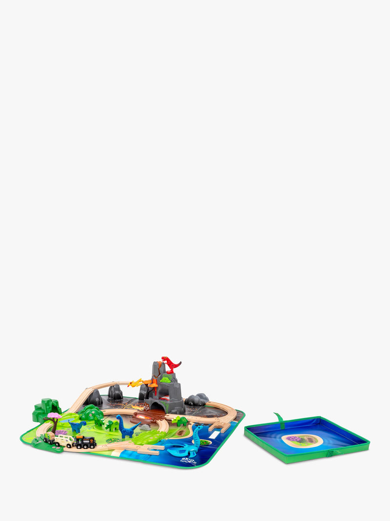 BRIO Dinosaur Deluxe Train Set 45-piece (British brand)