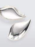 John Lewis gold toned brass abstract curved statement earrings, UK version