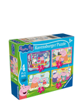 Peppa Pig 4-in-1 jigsaw puzzle set 72 pieces - British product