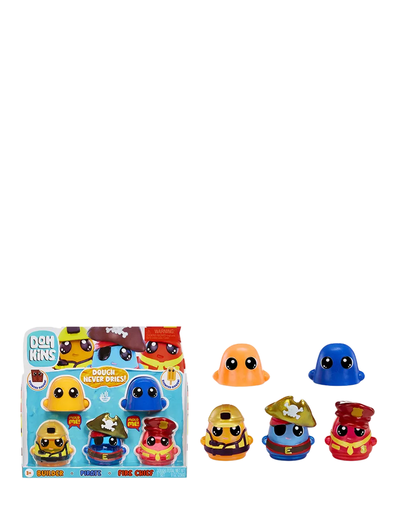 DOHKINS Hero Pack five-pack play dough set (British brand)