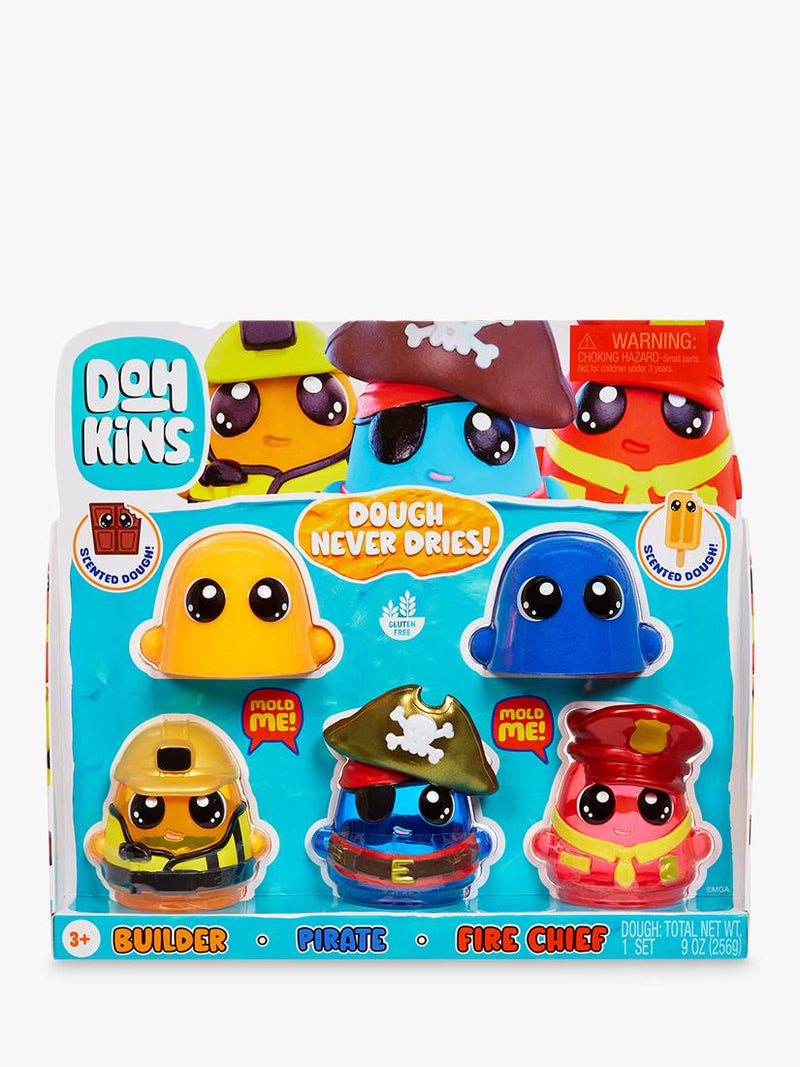 DOHKINS Hero Pack five-pack play dough set (British brand)