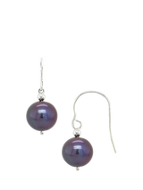John Lewis E.W Adams 9ct White Gold Freshwater Pearl Hook Earrings, 22mm Drop- Buy online at McGrocer