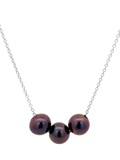 E.W Adams pearl necklace white gold peacock 45cm (British brand)