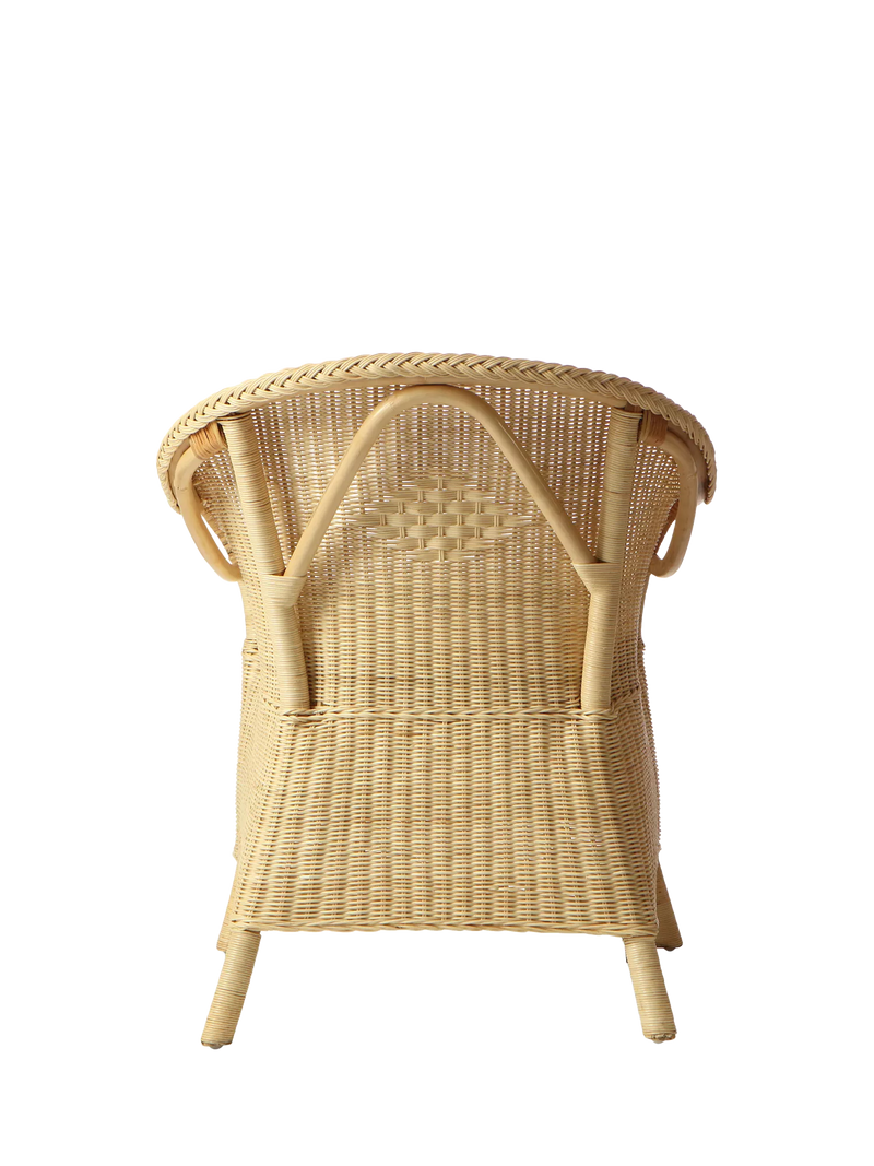 Desser rattan loom chair with cushion natural - British product