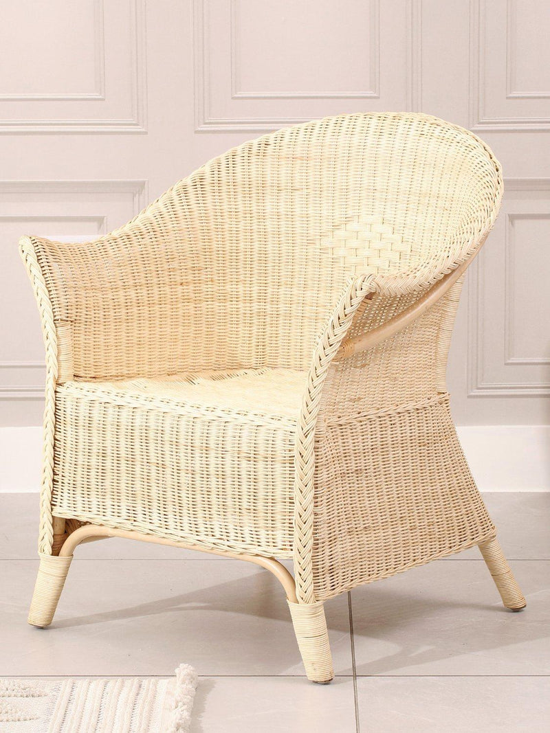 Desser handcrafted rattan loom chair natural, UK version