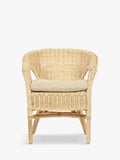 Desser kids' rattan loom chair with cushion, imported from the UK