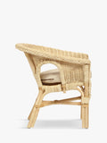 Desser kids' rattan loom chair with cushion, imported from the UK