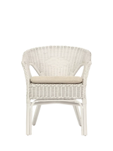 John Lewis Desser Rattan Loom Chair with Cushion White Rattan Chair- Buy online at McGrocer