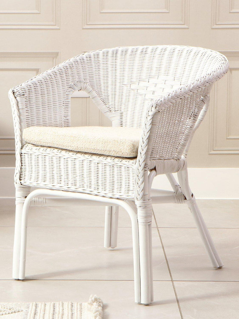 Desser Loom Chair white with cushion - British product