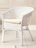 Desser Loom Chair white with cushion - British product