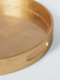 John Lewis round lacquer tray gold 45cm, UK version