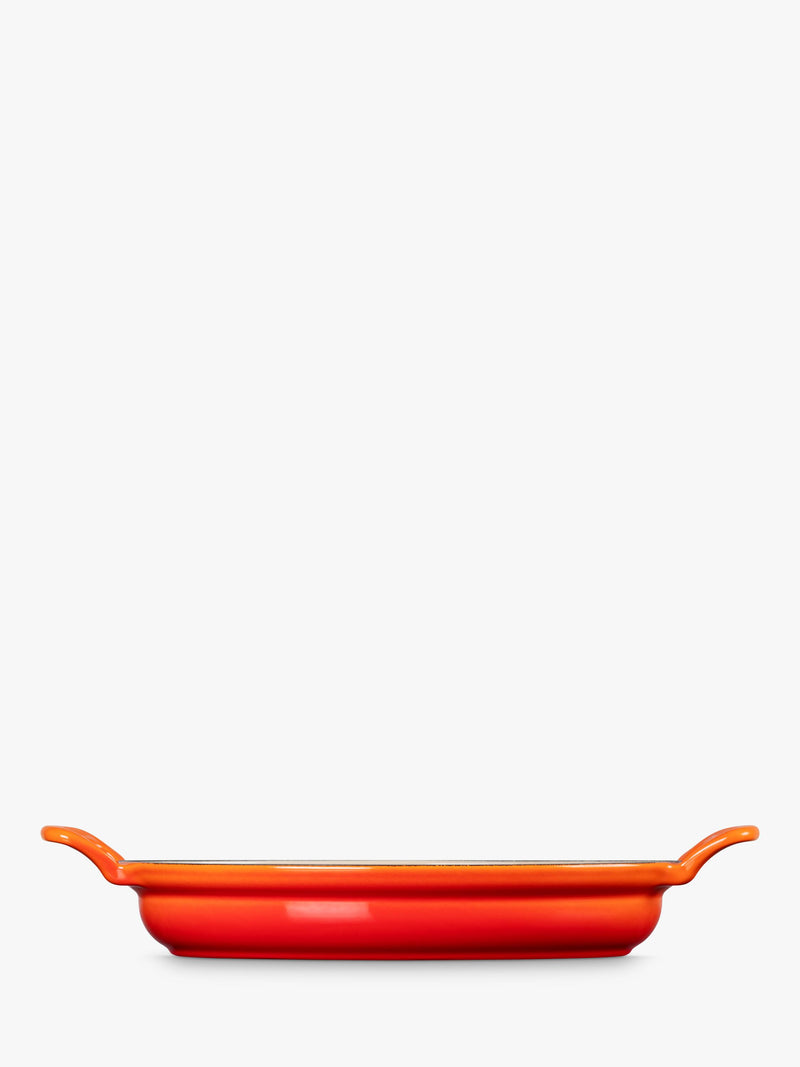 Le Creuset oval baker 28cm volcanic, imported from the UK