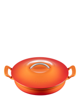 John Lewis Le Creuset Cast Iron Modern Heritage Shallow Casserole, 28cm, Volcanic- Buy online at McGrocer